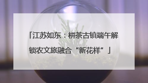 江苏如东：栟茶古镇端午解锁农文旅融合“新花样”