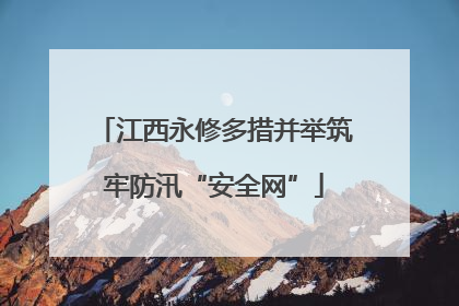 江西永修多措并举筑牢防汛“安全网”