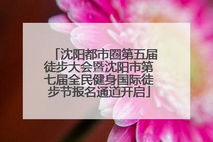 沈阳都市圈第五届徒步大会暨沈阳市第七届全民健身国际徒步节报名通道开启