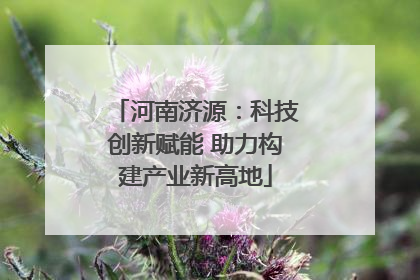 河南济源：科技创新赋能 助力构建产业新高地