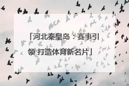 河北秦皇岛：赛事引领 打造体育新名片