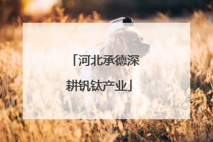 河北承德深耕钒钛产业