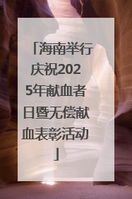 海南举行庆祝2025年献血者日暨无偿献血表彰活动