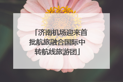 济南机场迎来首批航旅融合国际中转航线旅游团