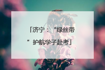 济宁：“绿丝带”护航学子赴考
