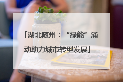 湖北随州：“绿能”涌动助力城市转型发展