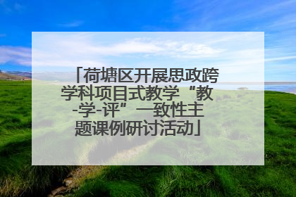荷塘区开展思政跨学科项目式教学“教-学-评”一致性主题课例研讨活动
