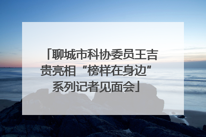 聊城市科协委员王吉贵亮相“榜样在身边”系列记者见面会