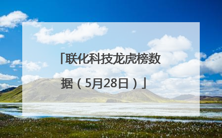 联化科技龙虎榜数据（5月28日）