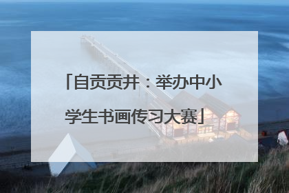 自贡贡井：举办中小学生书画传习大赛
