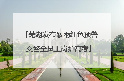 芜湖发布暴雨红色预警 交警全员上岗护高考