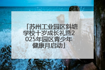 苏州工业园区斜塘学校十岁成长礼暨2025年园区青少年健康月启动