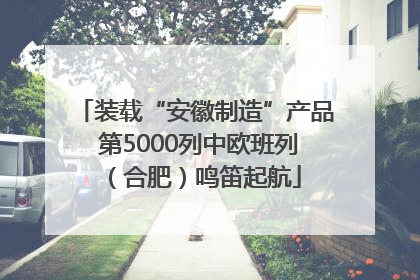 装载“安徽制造”产品 第5000列中欧班列（合肥）鸣笛起航