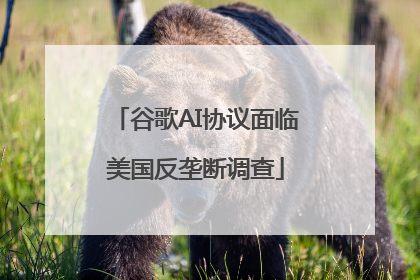 谷歌AI协议面临美国反垄断调查