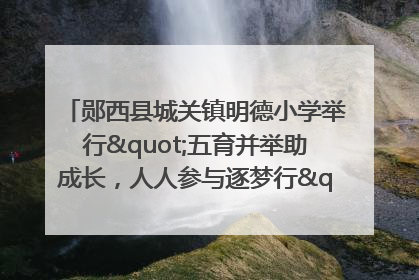 郧西县城关镇明德小学举行"五育并举助成长，人人参与逐梦行"庆六一活动