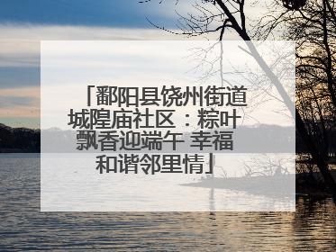 鄱阳县饶州街道城隍庙社区：粽叶飘香迎端午 幸福和谐邻里情