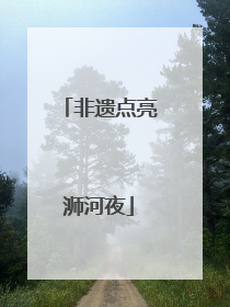 非遗点亮浉河夜