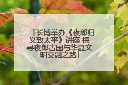 长博举办《夜郎归义致太平》讲座 探寻夜郎古国与华夏文明交融之路
