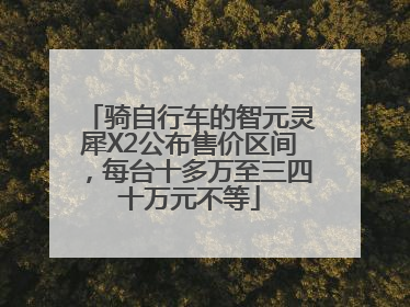 骑自行车的智元灵犀X2公布售价区间，每台十多万至三四十万元不等