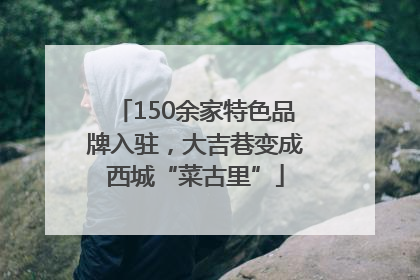 150余家特色品牌入驻，大吉巷变成西城“菜古里”
