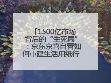 1500亿市场背后的“生死局”：京东京喜自营如何重建生活用纸行业信任？