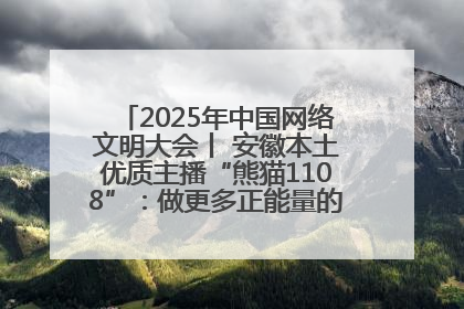 2025年中国网络文明大会丨 安徽本土优质主播“熊猫1108”：做更多正能量的事情 带给大家快乐