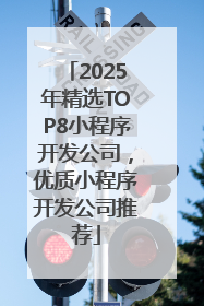 2025年精选TOP8小程序开发公司，优质小程序开发公司推荐