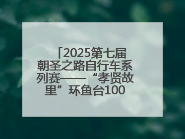 2025第七届朝圣之路自行车系列赛——“孝贤故里”环鱼台100公里挑战赛启幕
